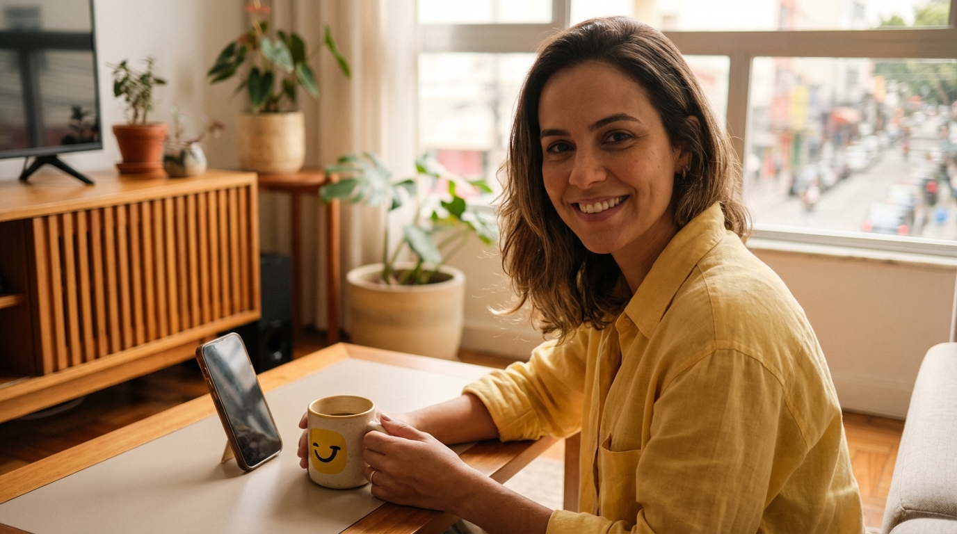 Banco digital no WhatsApp com rendimento automático diário