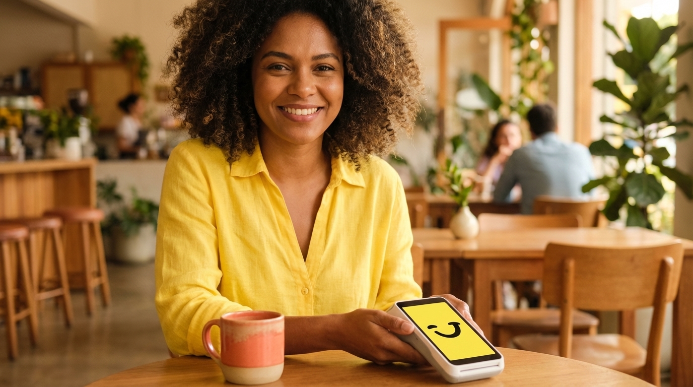 Maquininha por voz com conciliação bancária automática