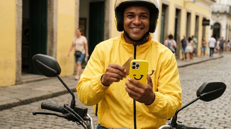 Tap on phone para delivery: aceite cartões pelo celular