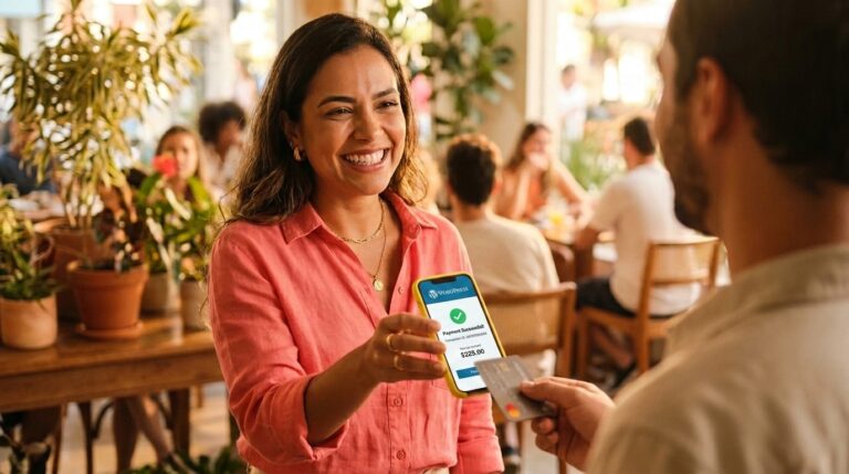 Maquininha celular múltiplos vendedores com Tap on Phone