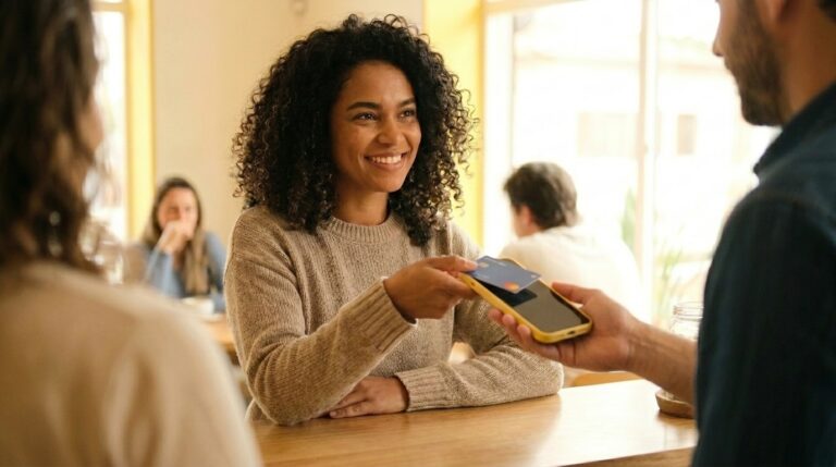 Maquininha sem aluguel com recebimento rápido: Tap on Phone