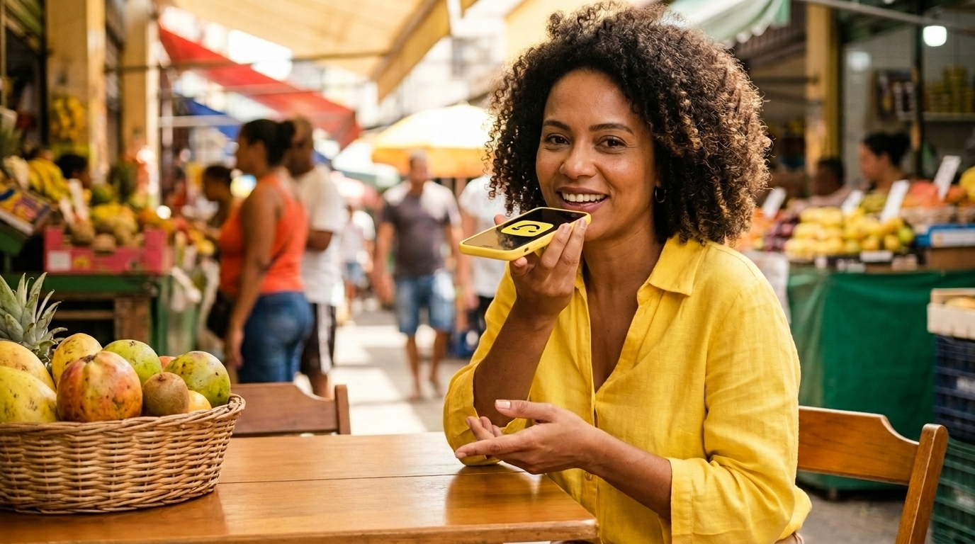 Maquininha por voz que aceita múltiplas contas bancárias