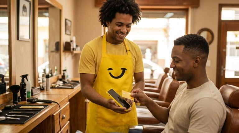 Tap to pay na barbearia: guia passo a passo com o Fala Tap